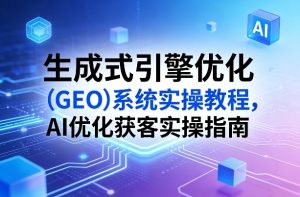 生成式引擎优化(GEO)系统实操教程,AI优化获客实操指南-项目联盟