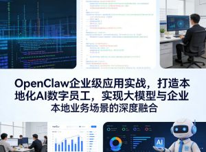 OpenClaw企业级应用实战，打造本地化AI数字员工，实现大模型与企业本地业务场景的深度融合-项目联盟