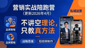 营销实战陪跑营(更新26年4月-项目联盟