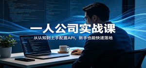 一人公司实战课：从认知到上手配置API，新手也能快速落地-项目联盟
