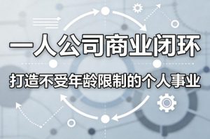 一人公司商业闭环，打造一份不受年龄限制的个人事业-项目联盟