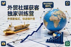 外贸社媒获客独家训练营，外贸新模式，快速做外贸(更新26年3月)-项目联盟