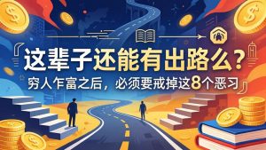 关于人生两篇付费文章【这辈子还能有出路么？】【穷人乍富之后，必须要戒掉这8个恶习】-项目联盟