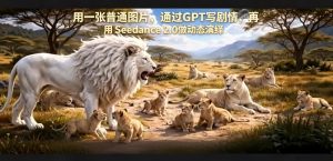 用一张普通图片，通过GPT写剧情，再用Seedance 2.0做动态演绎，居然能生成迪士尼风格搞笑动画-项目联盟