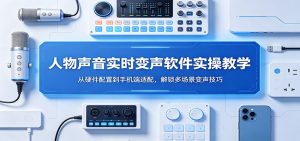 人物声音实时变声软件实操教学：从硬件配置到手机端适配，解锁多场景变声技巧-项目联盟
