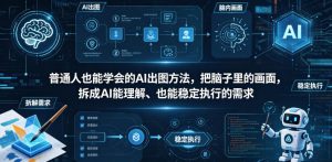 普通⼈也能学会的AI出图⽅法，把脑子里的画面，拆成AI能理解、也能稳定执行的需求【文档】-项目联盟