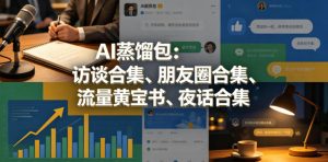 AI蒸馏包：访谈合集、朋友圈合集、流量黄宝书、夜话合集【文档】-项目联盟