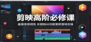 剪映高阶必修课:画面音频调色,关键帧AI功能案例落地实操-项目联盟