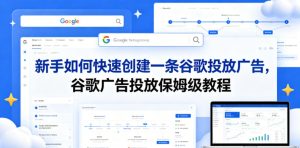 新手如何快速创建一条谷歌投放广告,谷歌广告投放保姆级教程-项目联盟