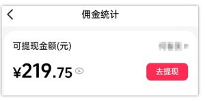 AI图文带货项目，操作2周卖出37件，已结算佣金219-项目联盟