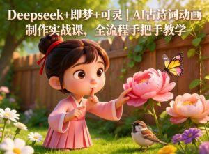 Deepseek+即梦+可灵|AI古诗词动画制作实战课,全流程手把手教学-项目联盟