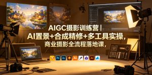 AIGC摄影训练营|AI置景+合成精修+多工具实操,商业摄影全流程落地课-项目联盟