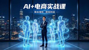 AI+电商实战课，1人+N个AI 智能体，把SOP变AI员工，实现降本增效提高利润-项目联盟