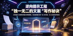 逆向提示工程教您突破AI常规限制，写出独具魅力独一无二的文案，引人注目的写作秘诀【原创双语字幕】-项目联盟