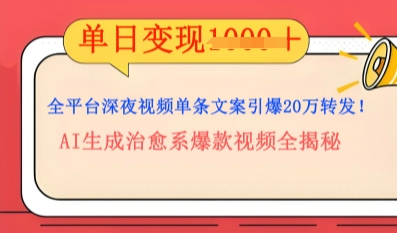 全平台深夜文案新风口：DeepSeek生成百万播放量金句，治愈系内容涨粉速度快4倍-项目联盟